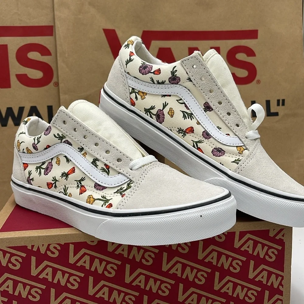 Vans WMNS Floral Canvas Sneakers Old Skool Poppy Floral Cream VNA5KRSCRM